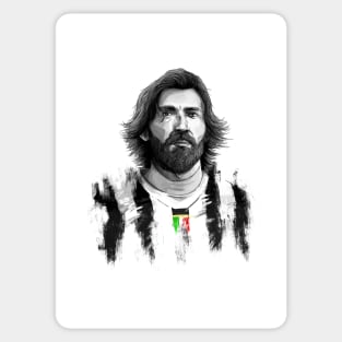 Andrea Pirlo Juve Serie A Football Artwork Sticker